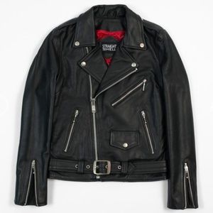 NWOT- Straight to Hell Leather Commando Jacket
